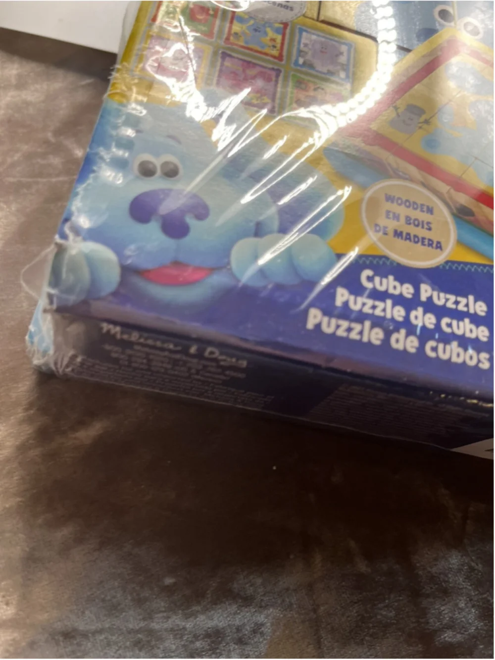 Melissa & Doug Blue's Clues & You Wooden Cube Puzzle 6-in-1 Tray NEW